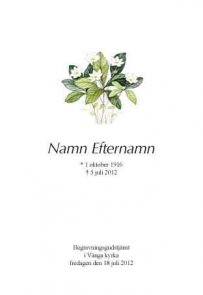 Programkort med skogsstjärna