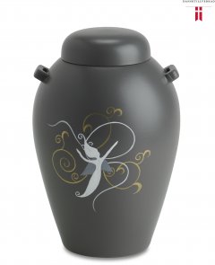 Urna i Lera Angel Grå