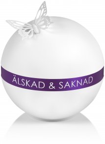 Urna Tellus med lila band