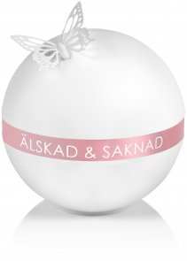 Urna Tellus med rosa band