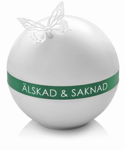 Urna Tellus med vårgrönt band