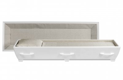 Zoom bild av Kista Saga med öppet lock