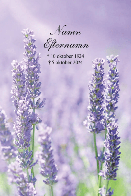 Zoom bild av Tackkort med Lavendel